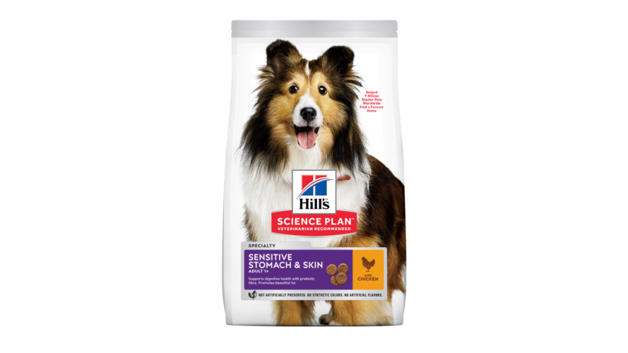 Hills Science Plan dog Adult Sensitive Stomach Medium Chicken 14kg