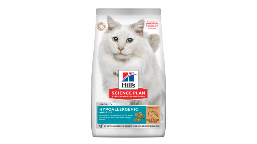Hills Science Plan Cat Adult Hypoallergenic No Grain (Egg & Insect Protein) 1.5kg