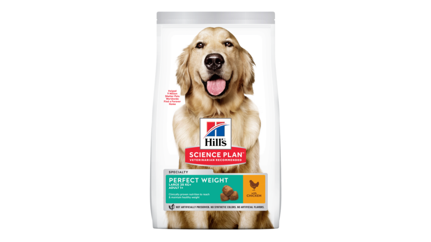 Hills Science Plan Dog Adult Perfect Weight Large Chicken 12kg