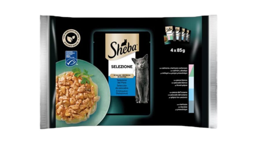 Sheba Cat Food Delice White Fish 4x85g