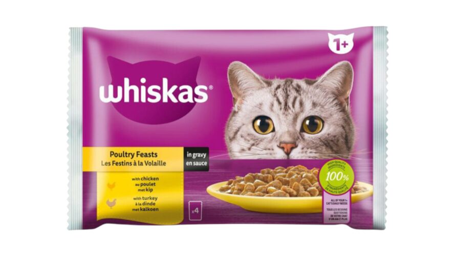 Whiskas Poultry Selection Variety Pack Pouches 4x85g