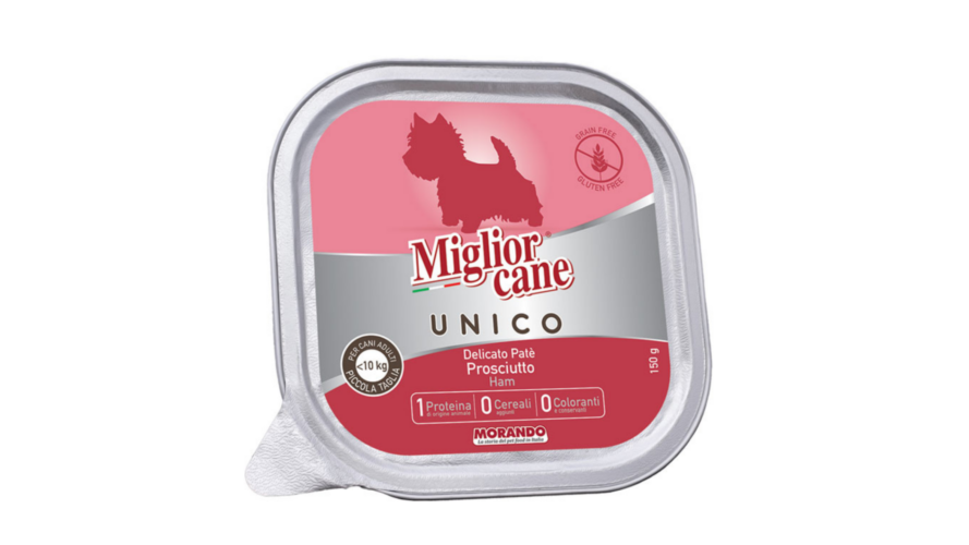Miglior Cane Unico Tray100% Ham 150g
