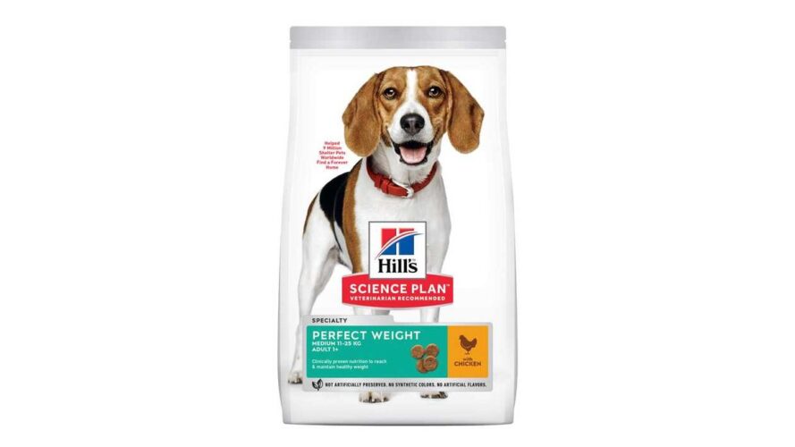 Hills Science Plan Dog Adult Perfect Weight Medium Chicken
