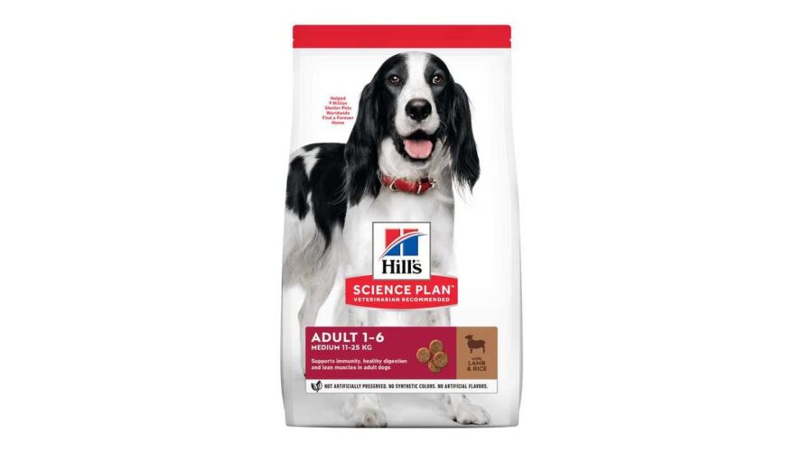 Hills Science Plan Dog Adult Medium Lamb & rice