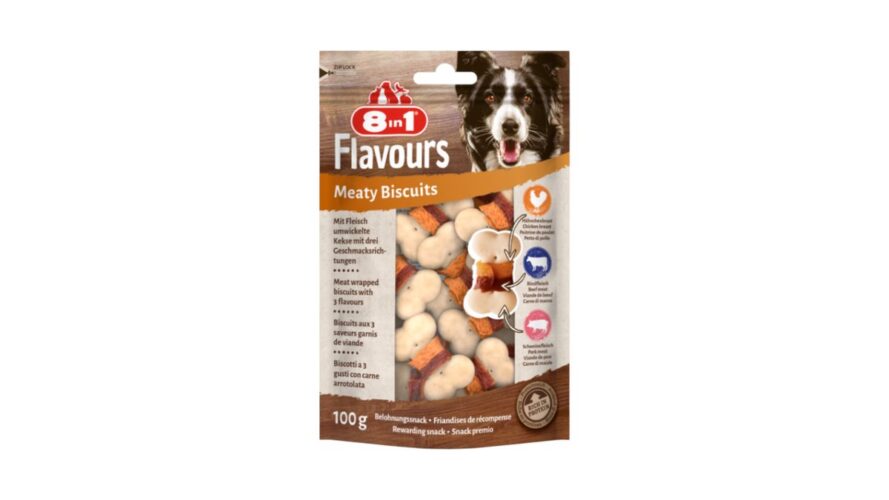 8IN1 Flavours Meaty Biscuits, 100g