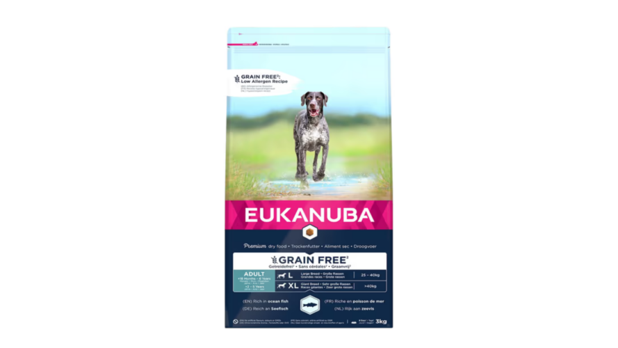 Eukanuba Dog Adult Lage Breed Grain Free Ocean Fish 3kg