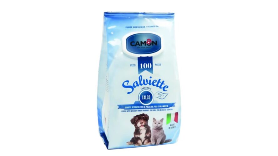 Camon Talcum Cleansing 100 Wipes, Maxi Pack