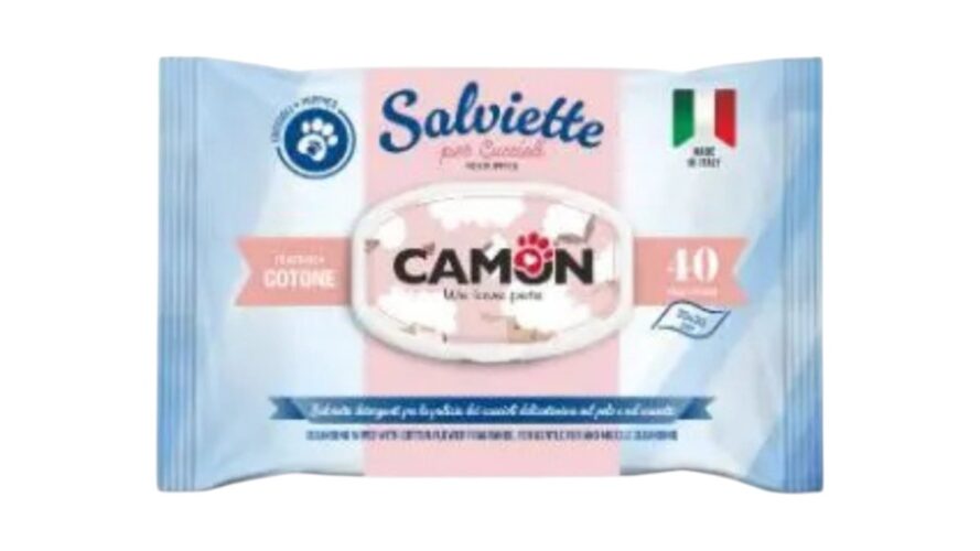 Camon Cotton Scent Wipes F/Puppies 40 Pieces