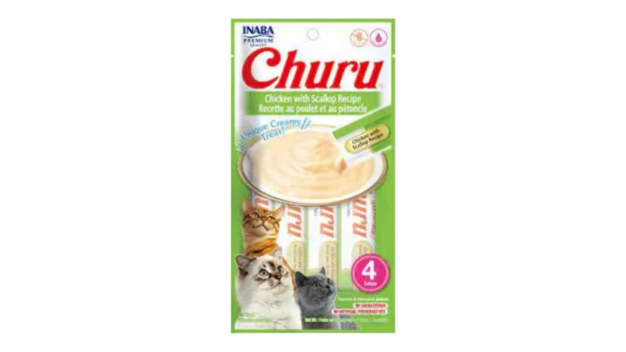 Churu Chicken & Scallop x4 Pouches 4x14g