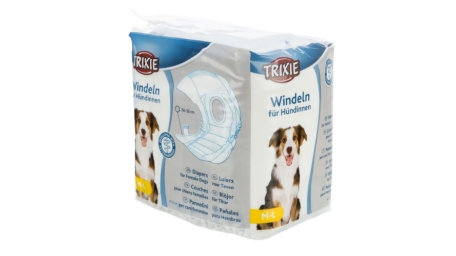 Trixie Diapers - Female Dogs - M/L - 12 Pieces