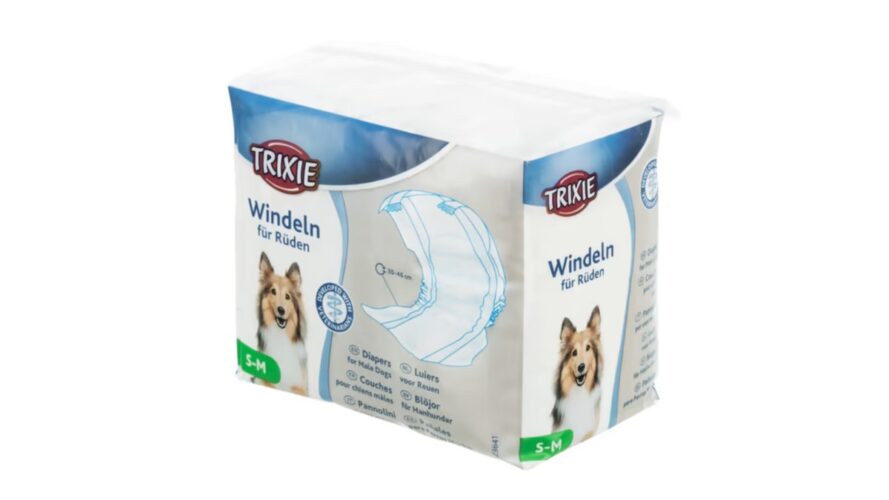 Trixie Diapers - Male Dogs - S/M - 12 Pieces