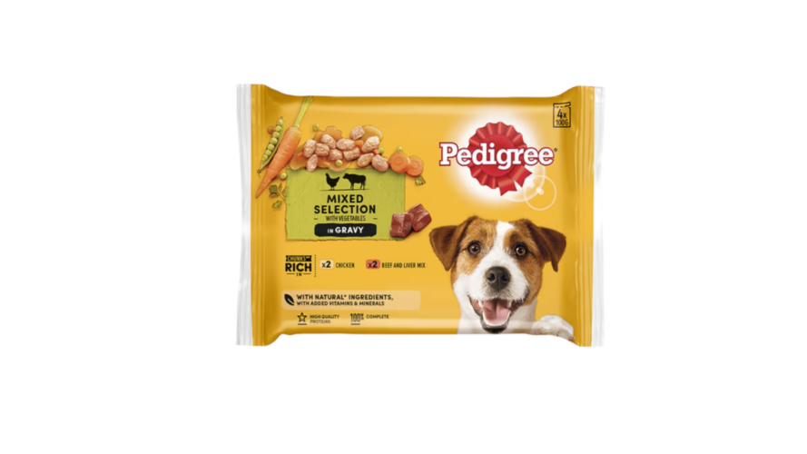 Pedigree Chicken & Beef Pouches 4x100g