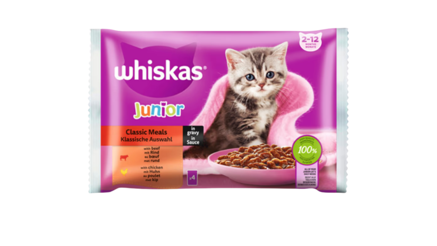 Whiskas Junior Pack Pouches 4x85g
