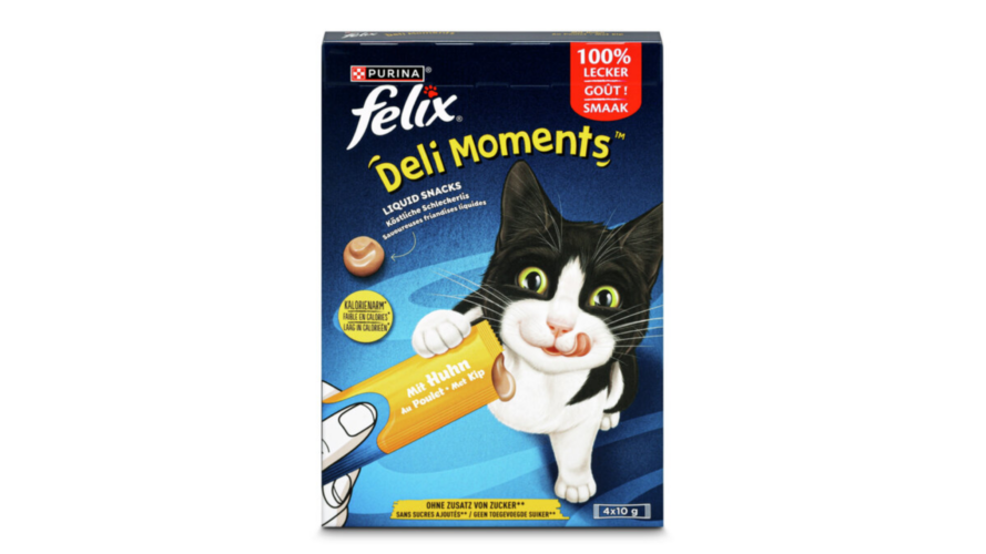 Felix Deli Moments Chicken Liquid Treats 4x10g
