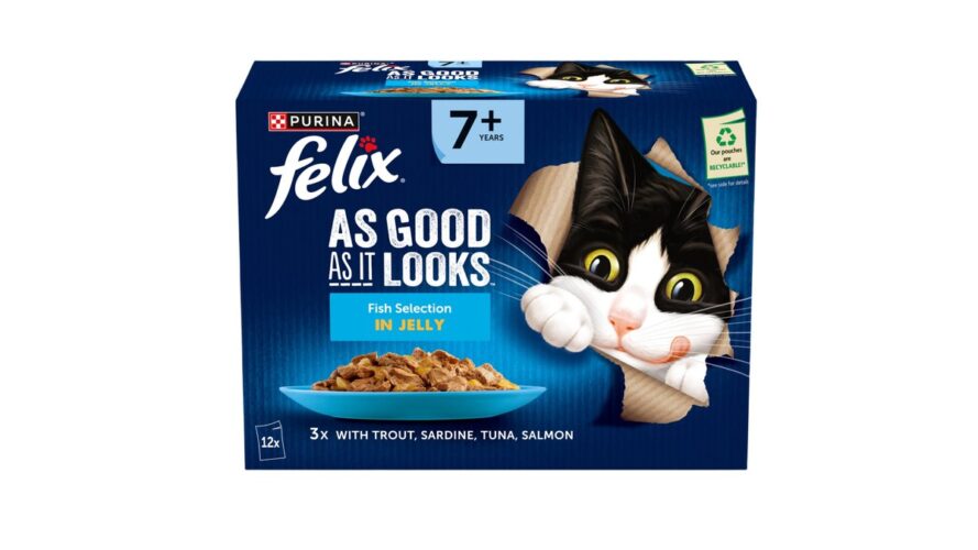 Felix As Good As It Looks Pouches - Fish in Jelly Senior 7+ 12 x 85g