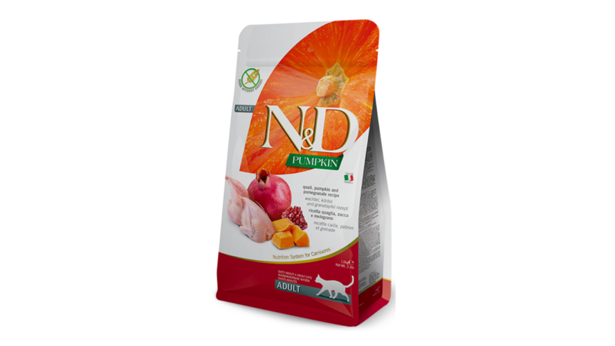 N&D Cat Dry Pumpkin Grain Free Quail & Pomeganate, 1,5kg