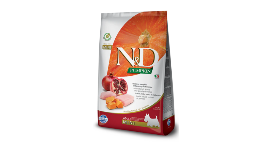 Farmina N&D Pumpkin Adult Mini Chicken & Pomeganate, 2,5kg