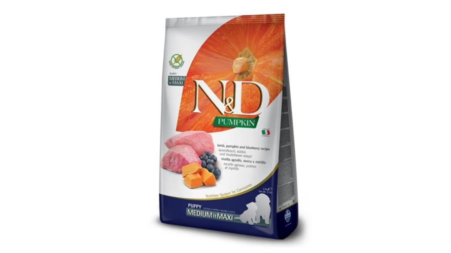 Farmina N&D Puppy Medium/Maxi Lamb & Blueberry, 2,5kg