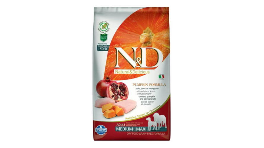 Farmina N&D Pumpkin Adult Medium/Maxi Chicken & Pomeganate, 2,5kg