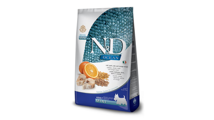 Farmina N&D Adult Mini Cod Fish & Orange, 2,5kg