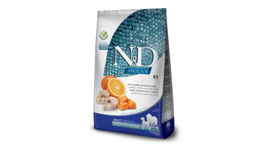 Farmina N&D Adult Medium/Maxi Cod Fish & Orange, 2,5kg