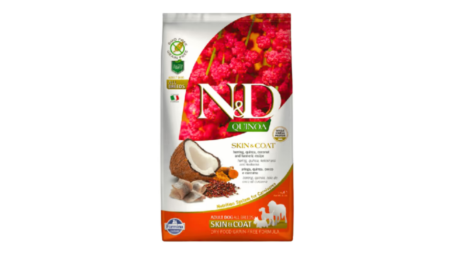 Farmina N&D Quinoa Skin & Coat Herring Quinoa Coconut & Turmeric Recipe, 2,5kg