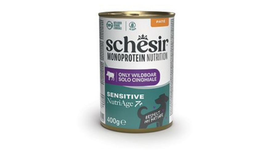Schesir Dog Monoprotein Senior Wildboar Pate 400g