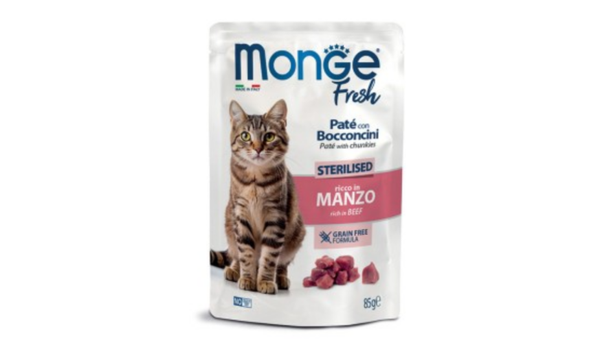 Monge Cat Fresh Sterilised Beef 85g