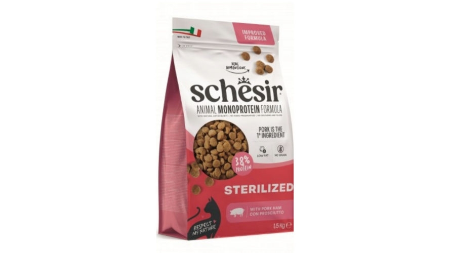 Schesir Cat Sterilised Monoprotein Ham 1.5kg